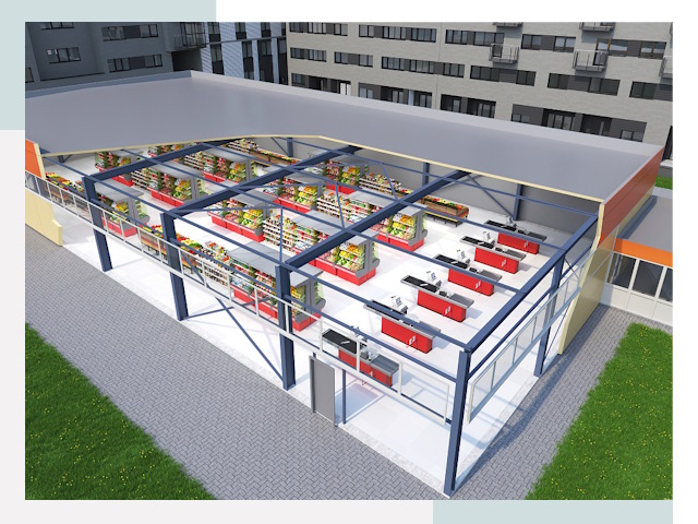 Строительство магазинов в Томск от 656 руб. за м²