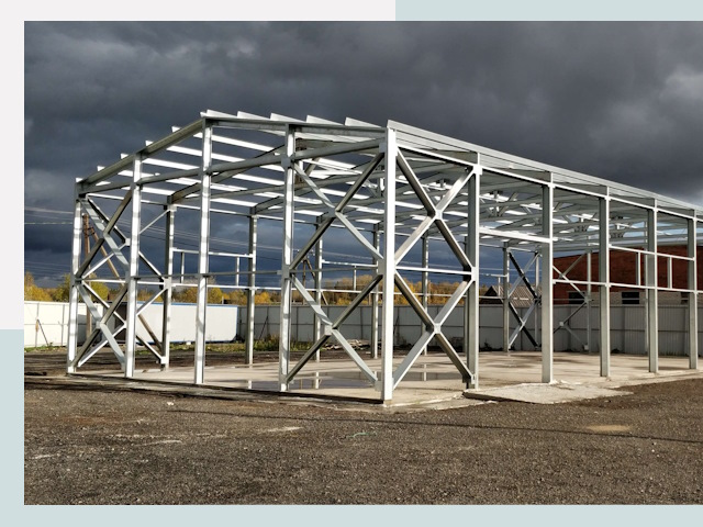 Двускатные ангары в Томск от 656 руб. за квадрат