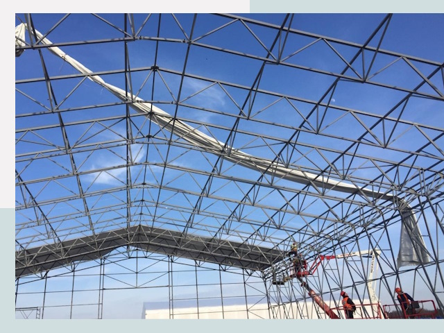 Шатровые ангары от 656 руб. в Томске и Томской области