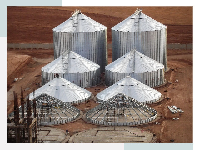 Строительство зерновых силосов в Томске