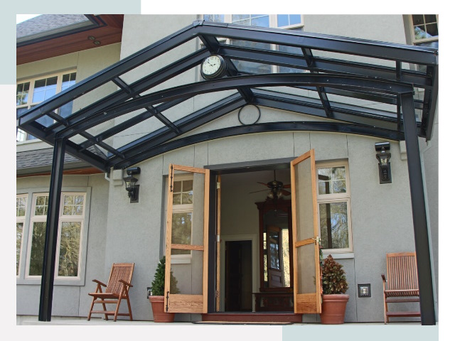 Козырьки металлические в Томске