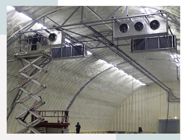 Оснащение ангаров в Томске
