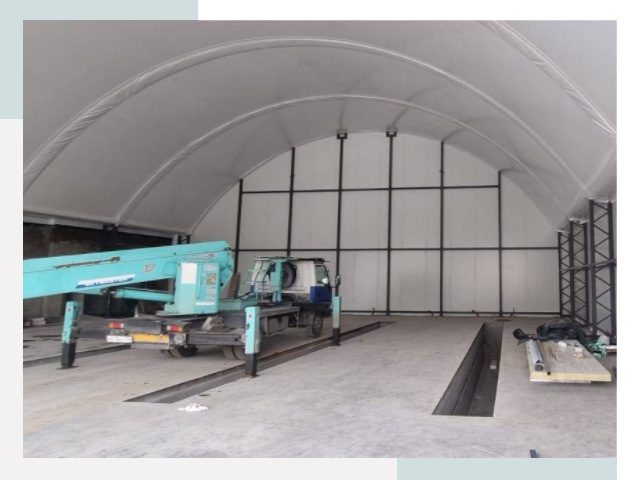 Внутреннее оснащение ангаров в Томске