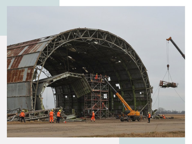 Демонтаж ангаров в Томске