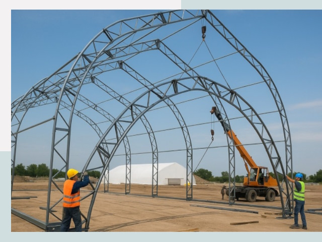 Монтаж ангаров в Томске от 656 руб. - Надежно и быстро