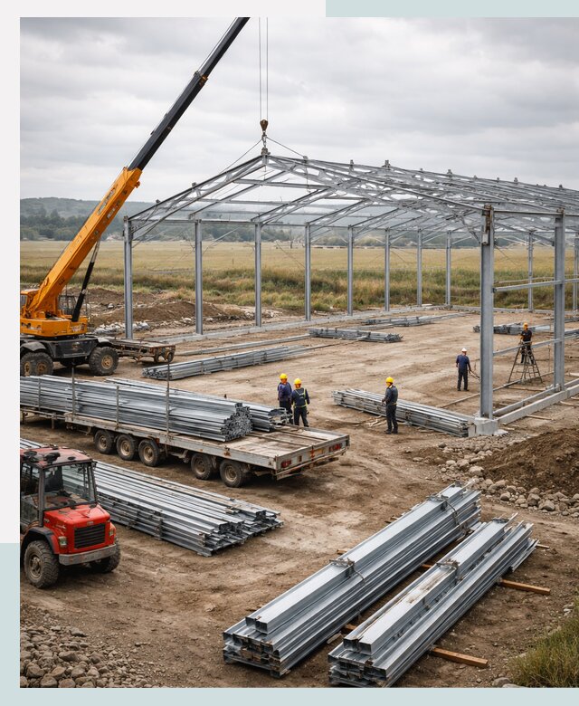 Строительство ангаров для сельхозтехники в Томске под ключ