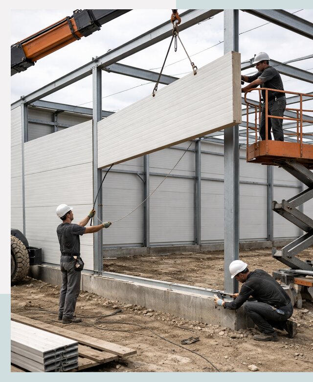 Строительство складов из сэндвич панелей в Томске под ключ
