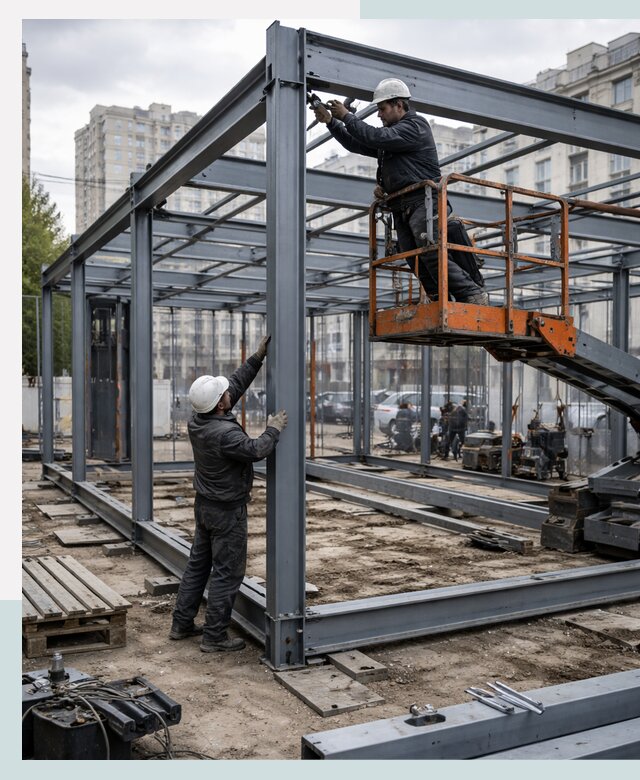 Строительство и монтаж торговых павильонов под ключ в Томске