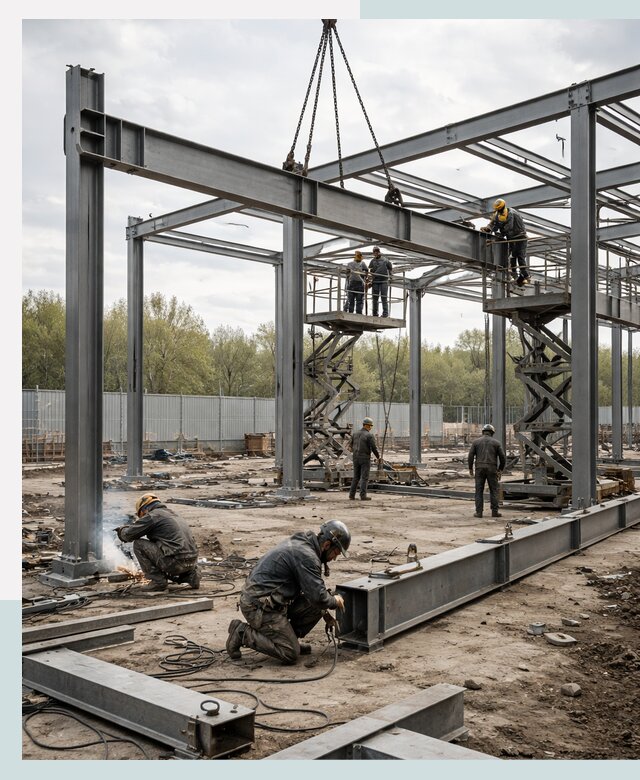 Строительство выставочных павильонов из металлоконструкций в Томске